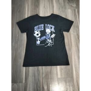 Blue Lock Small Crunchyroll Anime Graphic Black T-Shirt